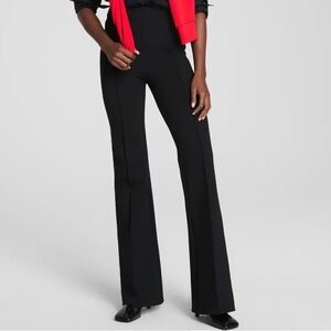 SPANX Ponte Flare PerfectFit Pants Targeted Compression Black Small Petite